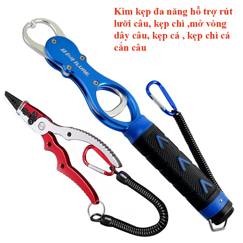 Bộ Kìm Kẹp Cá Đa Năng Gỡ, Buộc Lưỡi Câu Cá Cao Cấp KK-23