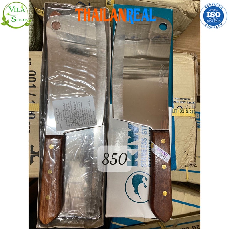 Dao Thái Kiwi 850 Chặt Xương, Chặt Gà Thái Thịt Chất Liệu inox - Cầm Chắc Tay Sắc Bén