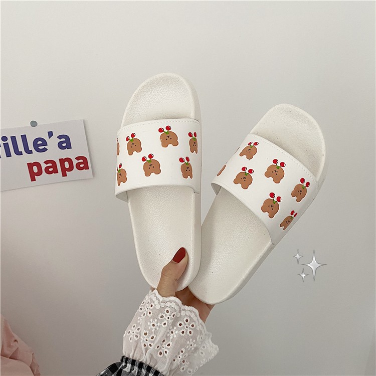 [FREESHIP 50K] Dép quai ngang nữ icon hoạt hình INS mẫu 2021 Sunnie Shoes