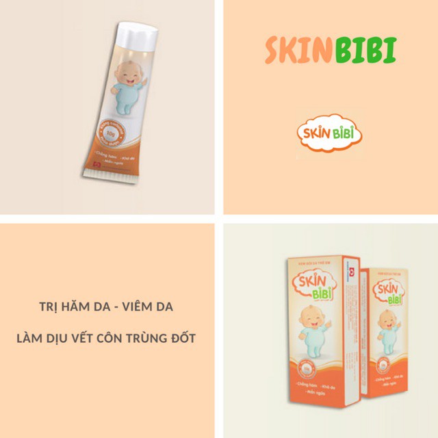 Kem trị hăm, ngứa Skin BiBi tuýp 10g