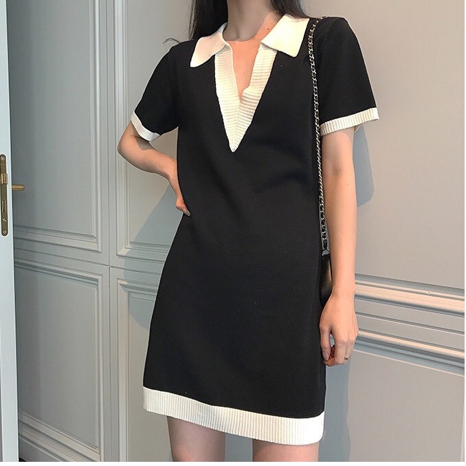 Đầm Cổ Chữ V Eo Cao Phong Cách Retro Thời Trang | BigBuy360 - bigbuy360.vn
