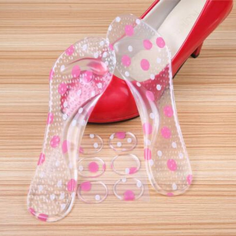 Feet Care Liner Silica Gel Stickers Transparent Slip-resistant Foot Shoes Stickers Cushion Pads