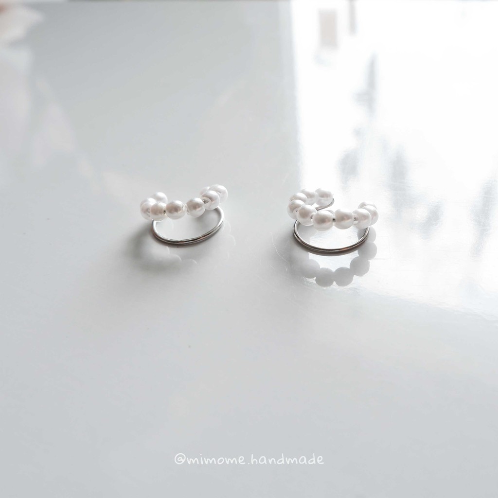 Silver band cuff khuyên tai vòng ( 1 chiếc )