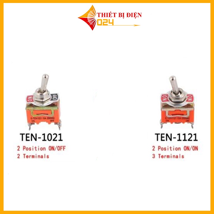 Công Tắc Gạt ON-OFF 2 Chân 1021 220V-15A