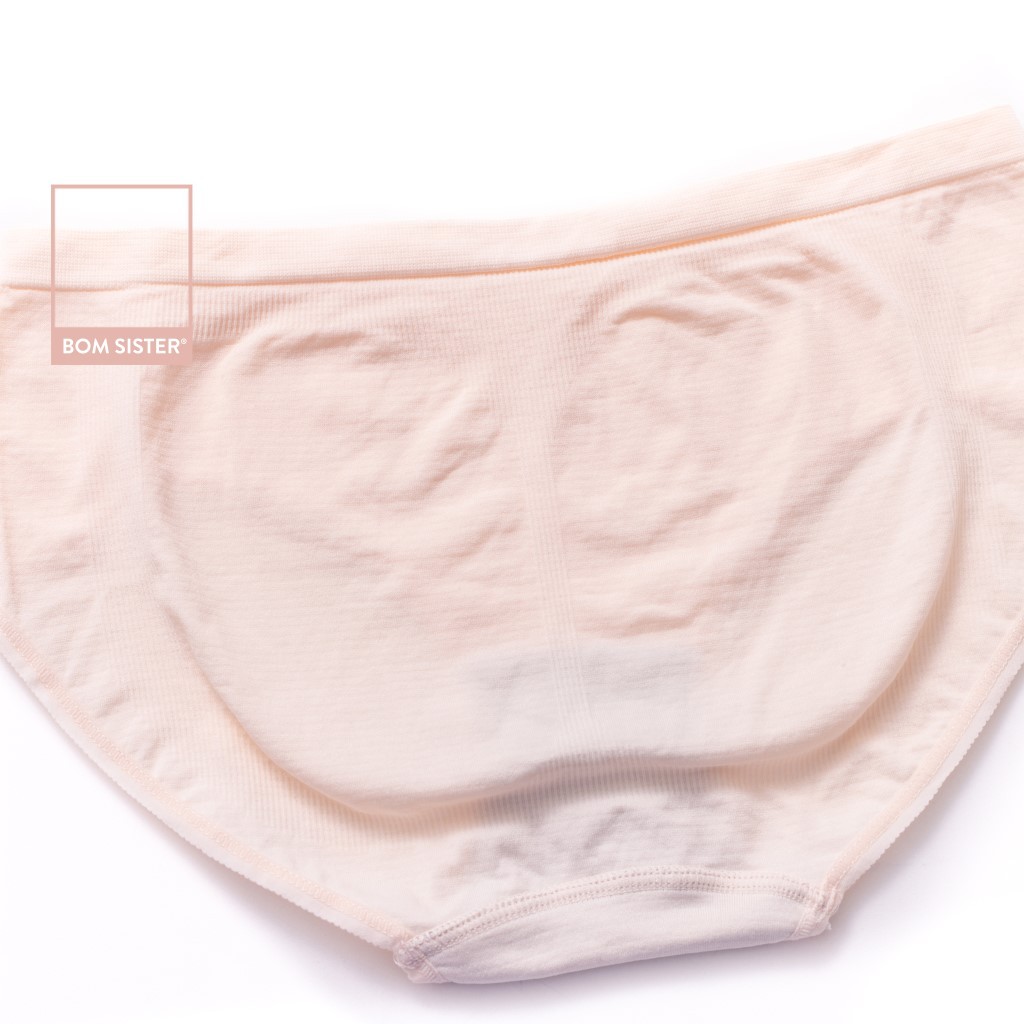 [Mã FAMALLT5 giảm 15% đơn 150k] Quần lót cotton pha màu trơn lưng vừa BOM SISTER Q1102 | BigBuy360 - bigbuy360.vn