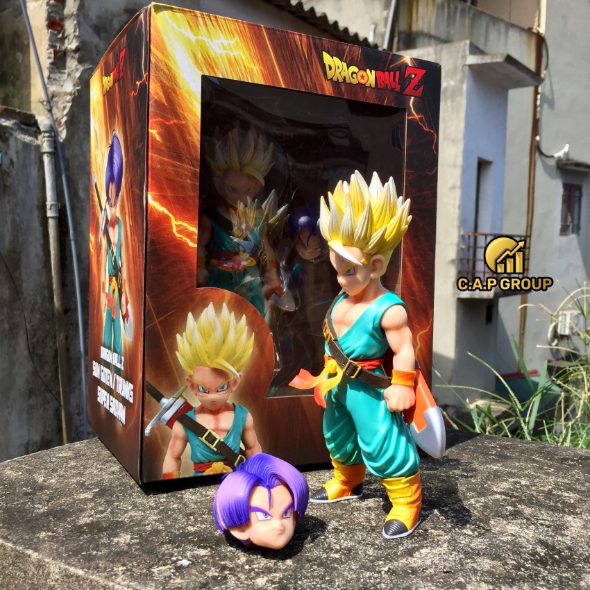 Mô hình Dragon Ball nhân vật Trunks Ca Lích đeo kiếm có đầu thay thế trong 7 Viên Ngọc Rồng - II15i