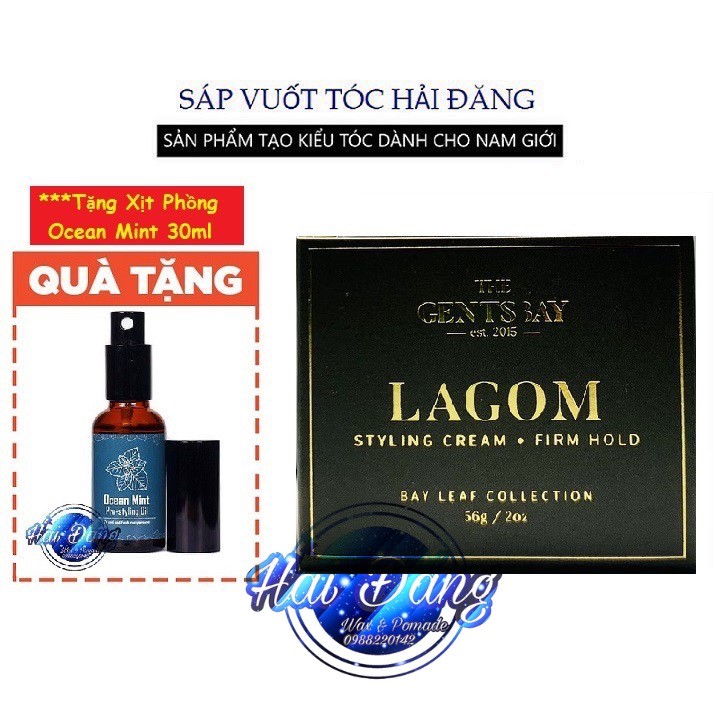 [ Chính Hãng ] Sáp vuốt tóc LAGOM Styling Cream - Lọ 56gr - The Gents Bay