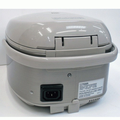 Nồi cơm điện tử nắp gài cao tần IH 1L Tiger JKW-A10W 1210W màu inox viền cà phê sữa - Hàng chính hãng