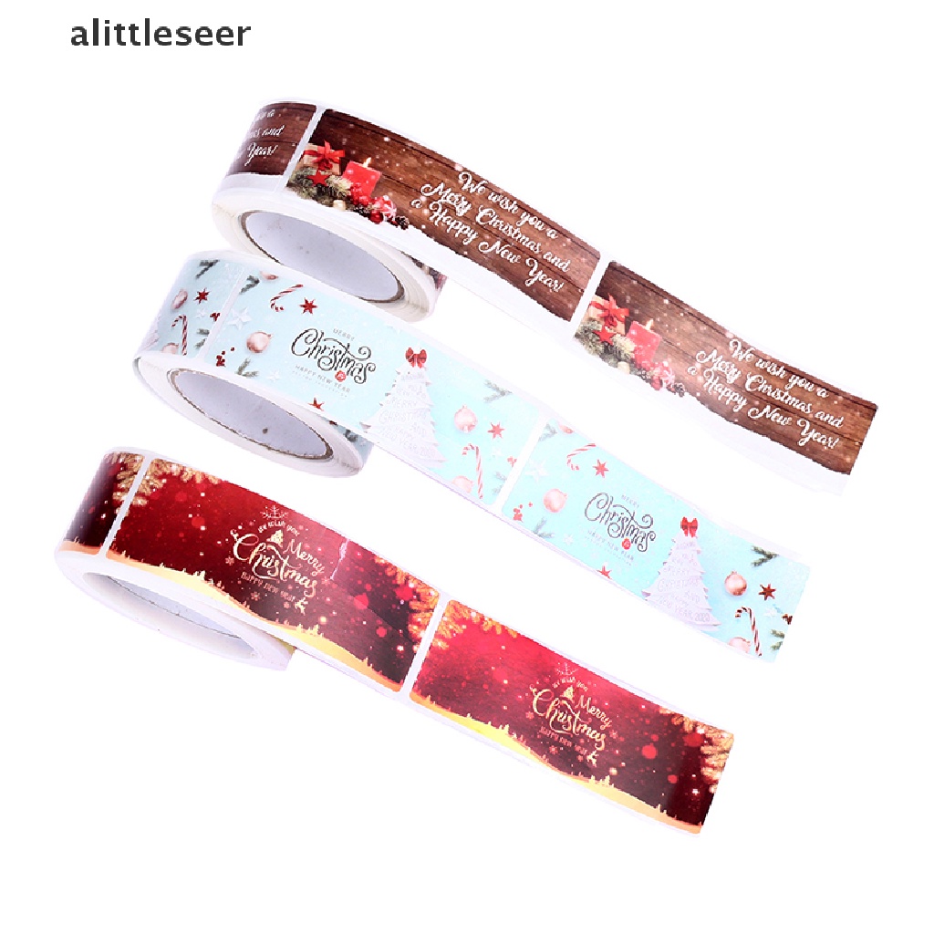 Cuộn 120 Nhãn Dán 2.5x7.5cm Trang Trí Giáng Sinh