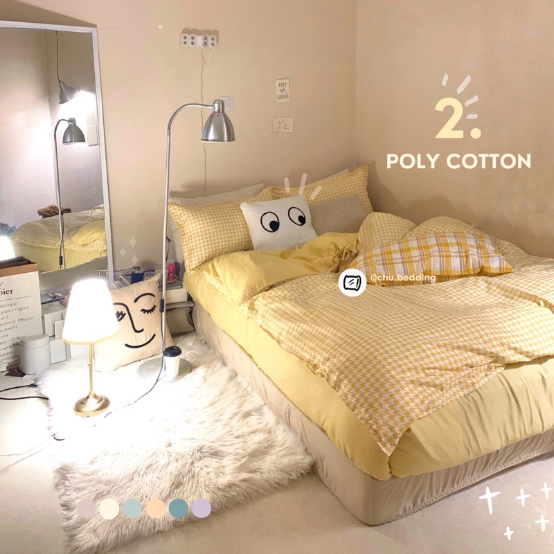 [HÀNG CÓ SĂN] FULL Bộ chăn ga gối 6 MÀU poly cotton: hoạ tiết ziczac | BigBuy360 - bigbuy360.vn