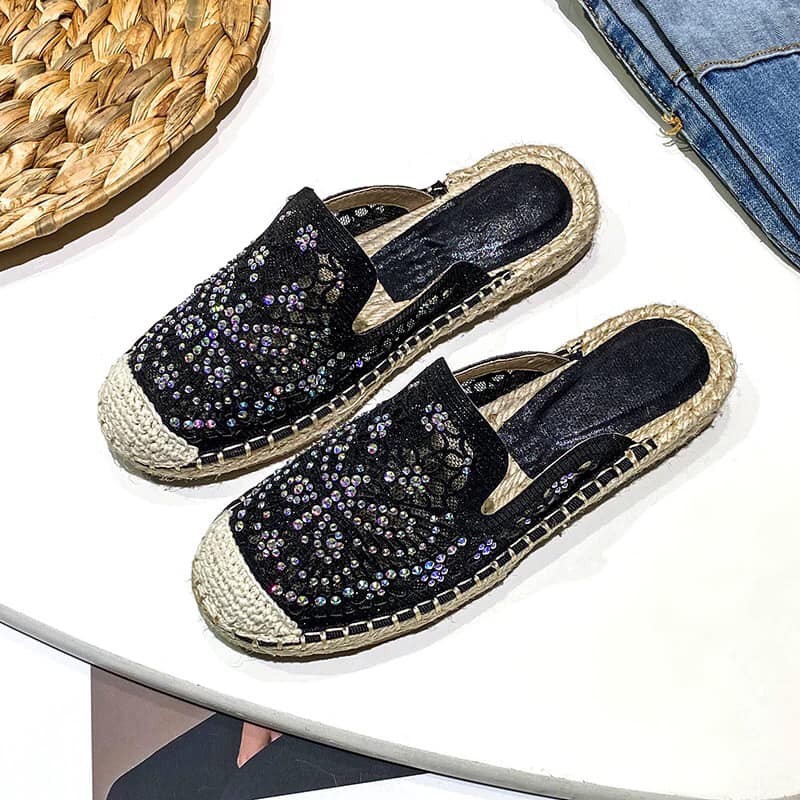 S05 _Giày sục đế cói Big Size_ Hàng Có Sẵn (Size 40➡️43) | BigBuy360 - bigbuy360.vn