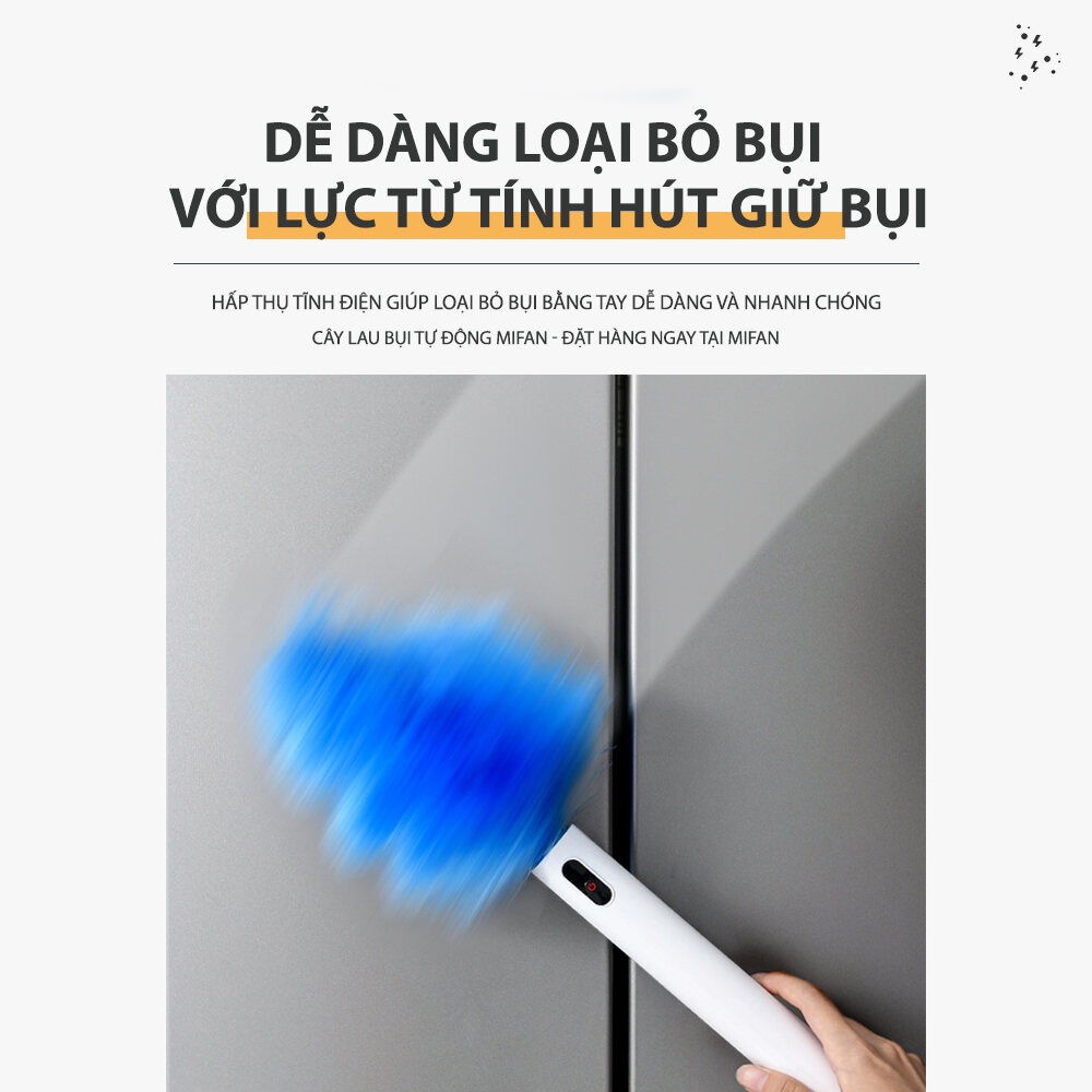 Bàn chải đánh bụi bằng lông quay bằng điện 360 ° Dụng cụ làm sạch gia đình có thể điều chỉnh