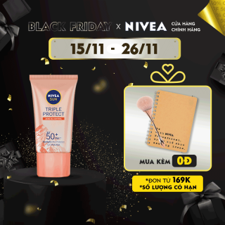 Kem Chống Nắng Dưỡng Da Kiểm Soát Nhờn Mụn NIVEA SUN Triple Protect Acne Oil Control SPF50+ PA+++ 40ML - 85545