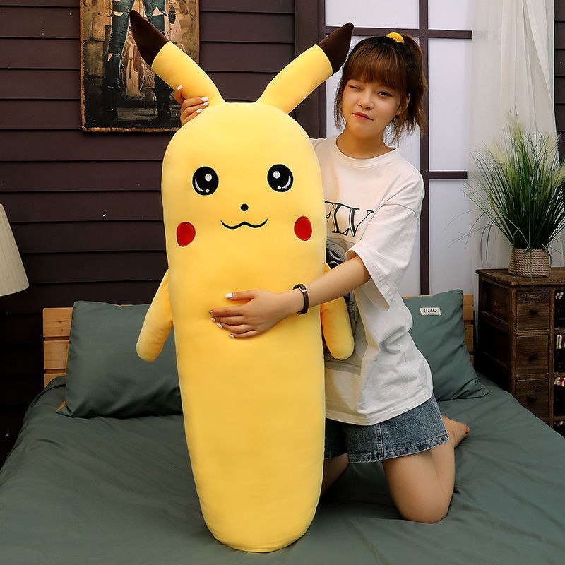 Gối Ôm Hình Củ Cà Rốt / Pikachu Nhồi Bông Đáng Yêu Cho Bé Gái