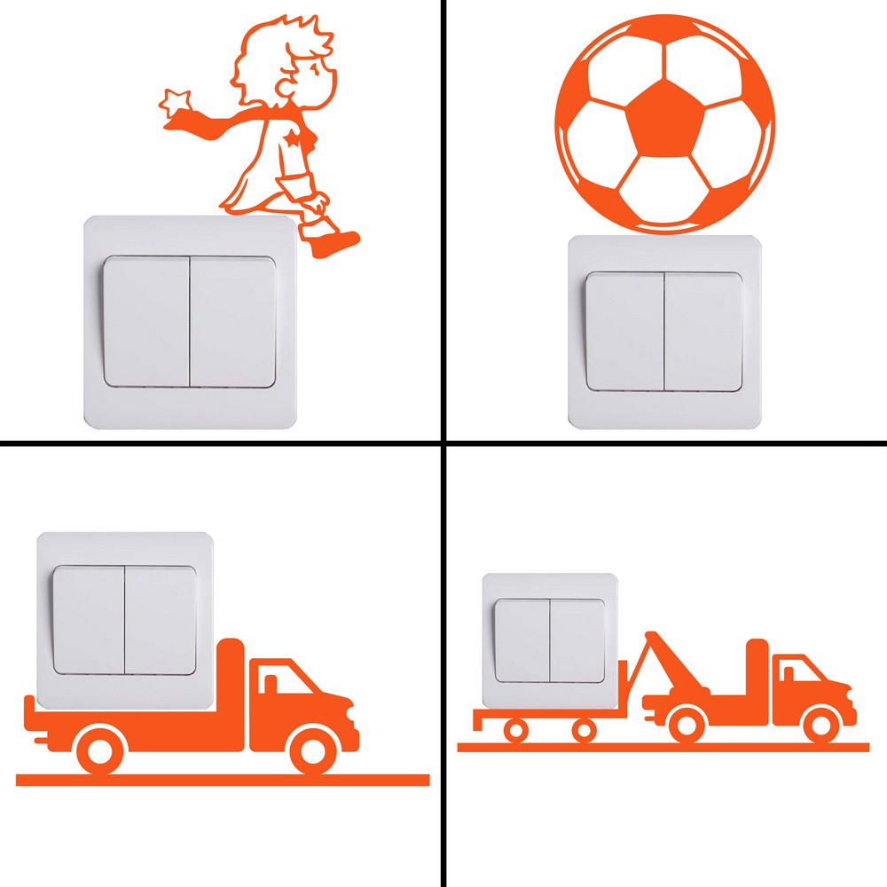 Sticker Dán Công Tắc Điện Hình Hoạt Hình Phát Sáng Trong Bóng Tối
