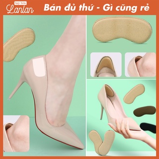 ⭐ Bộ 2 Miếng lót gót giày cao gót nữ, dán gót bằng vải dày, mềm mại chống đau gót, trượt gót