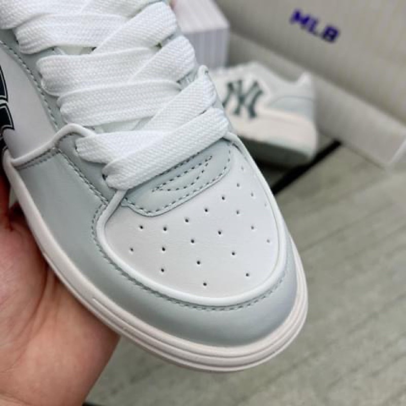 Giày thể thao sneaker Mlb liner xám ny đen bản cao cấp ảnh thật shop tự chụp+Freeship