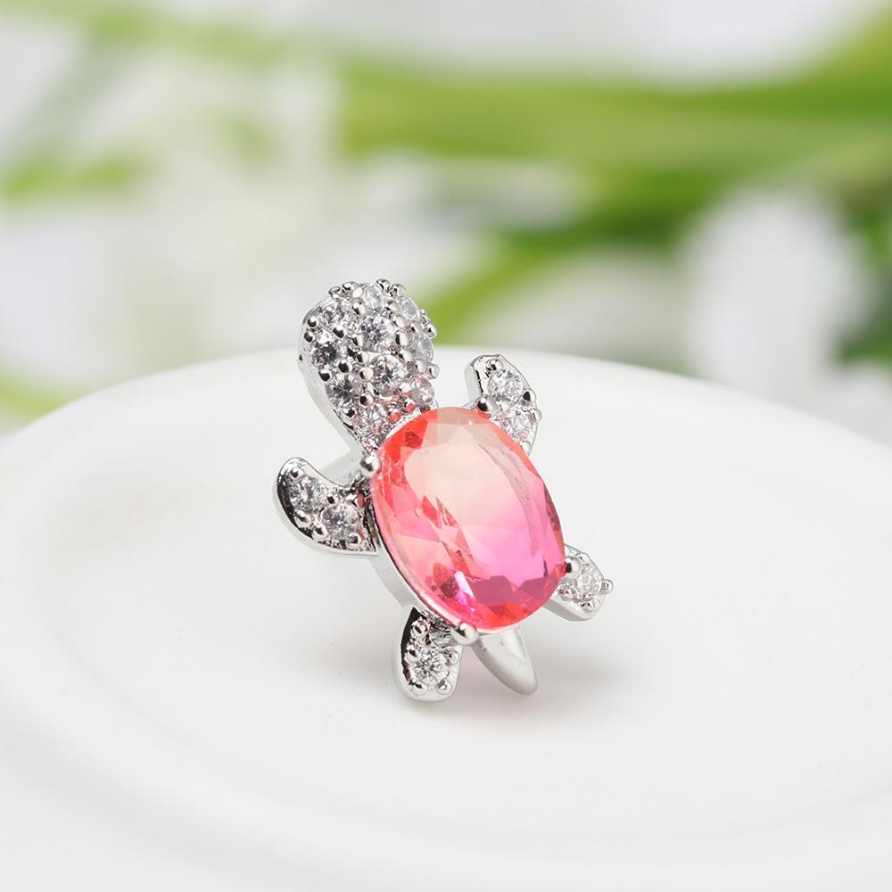 Hoa Tai Hình Rùa Nhiều Màu Sắc Phong Cách Vintage Thời Trang