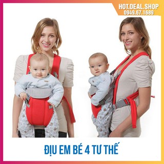 Địu cho bé 4 tư thế - địu em bé đa năng