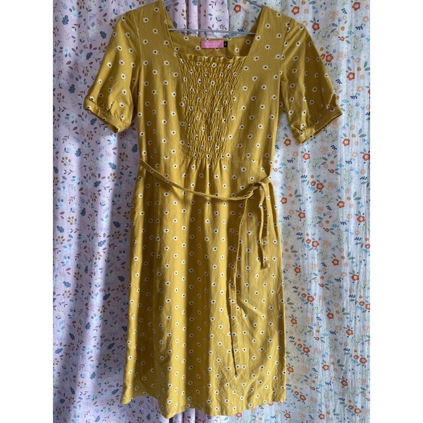 Váy hoa nhí hachie vintage dáng dài