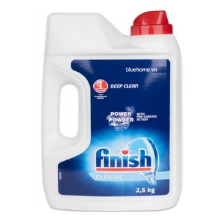 Bột Rửa Chén Finish Can 2,5kg Hương Chanh Dùng cho máy rửa bát