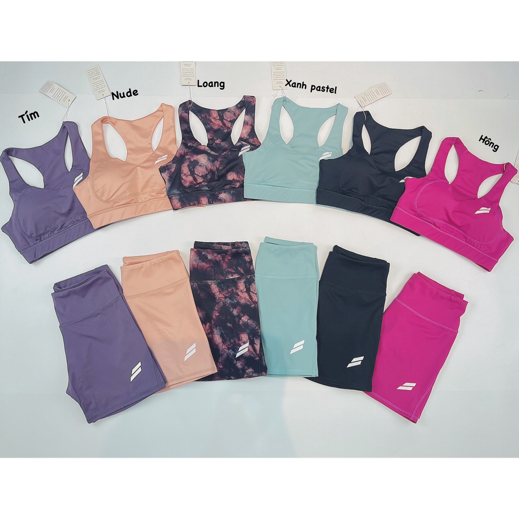 Bộ Tập Ngắn Thể Thao Nữ Đi Ê Hở Lưng