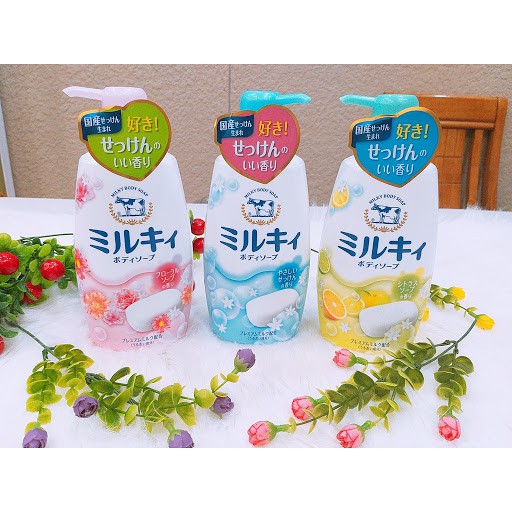 Sữa Tắm Milky Body Soap Cow 550ml Nhật Bản