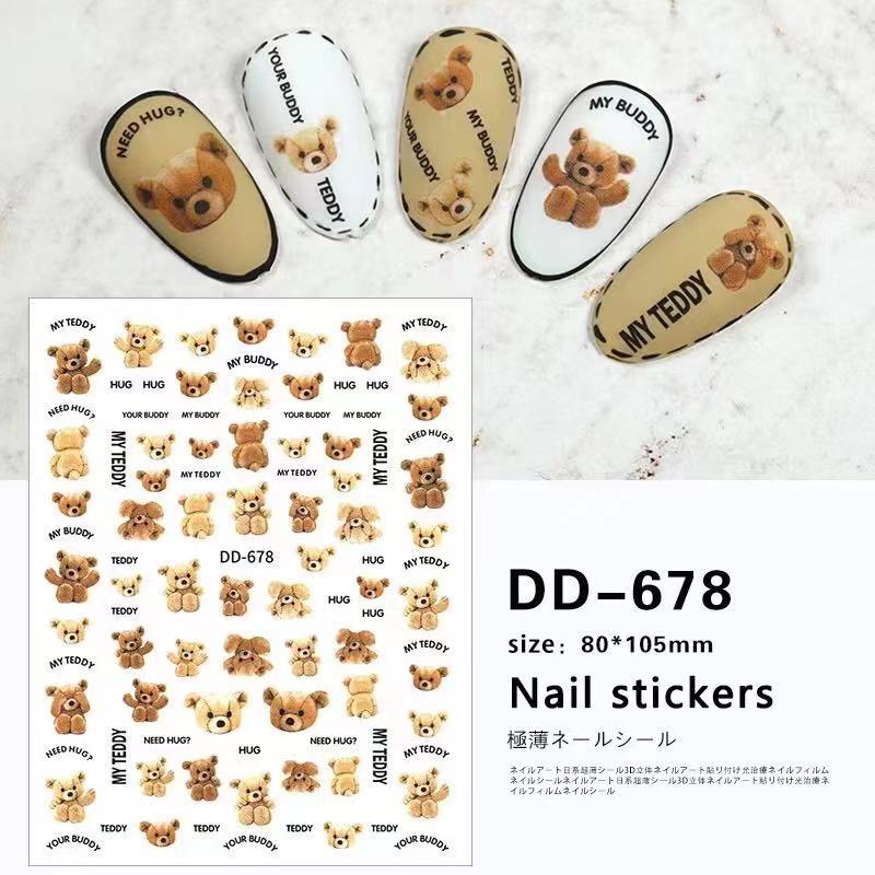 stiker trang tri nail DD678