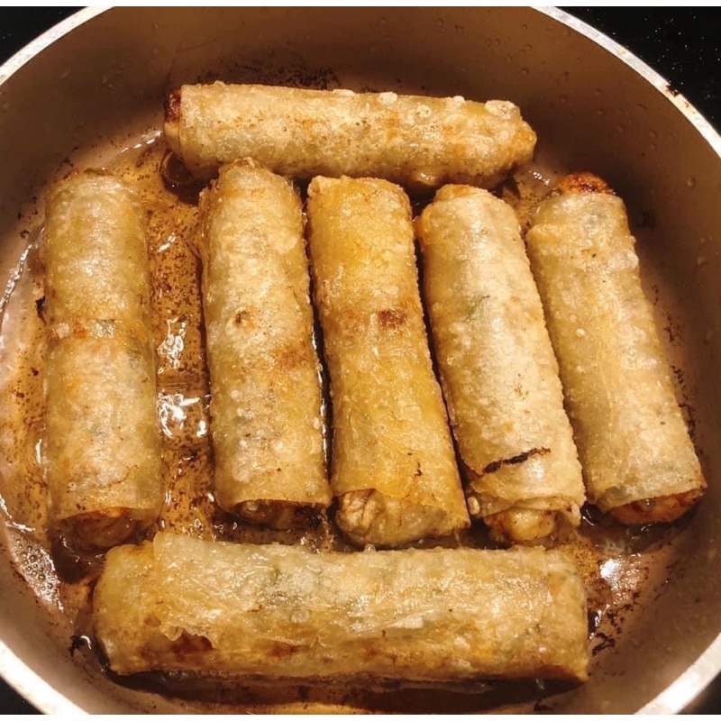 Vỏ bánh đa nem giòn thơm ngon, tệp 100 lá