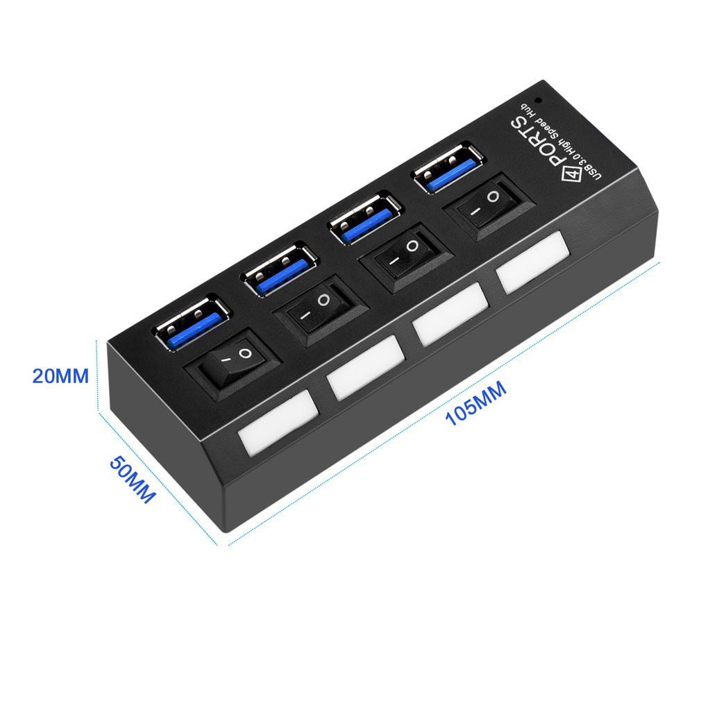 Bộ chia 4/7 cổng USB 3.0 tốc độ cao 5Gbps dành cho PC