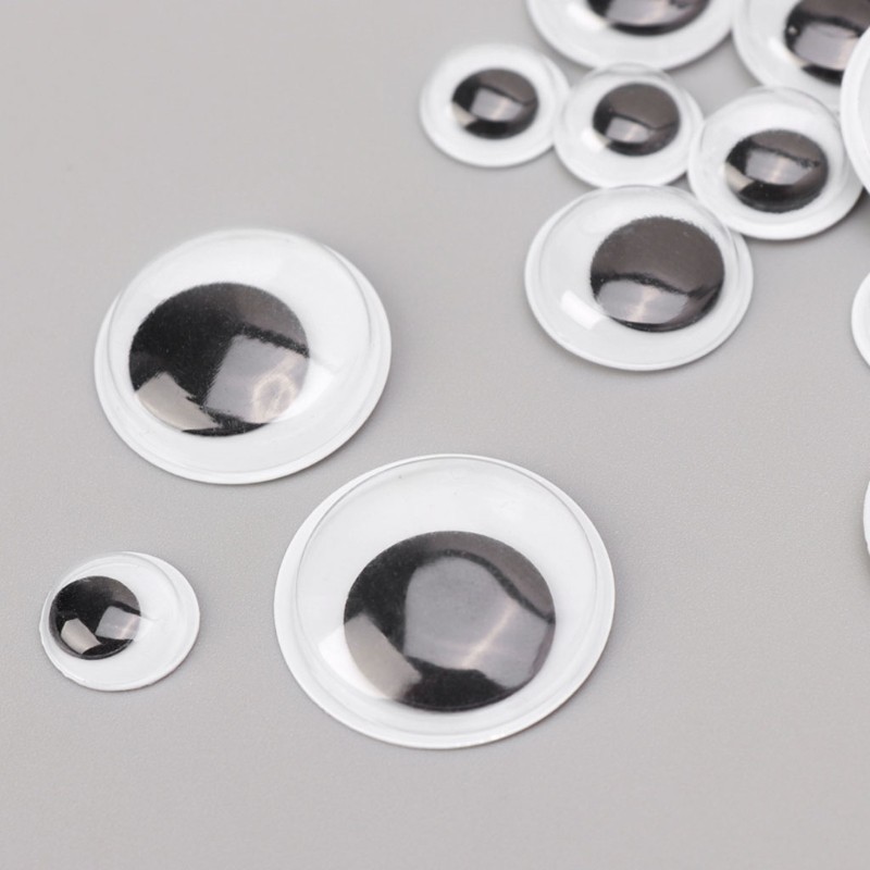 Set 100 Mắt Nhựa 10-20mm Dùng Để Làm Đồ Thủ Công