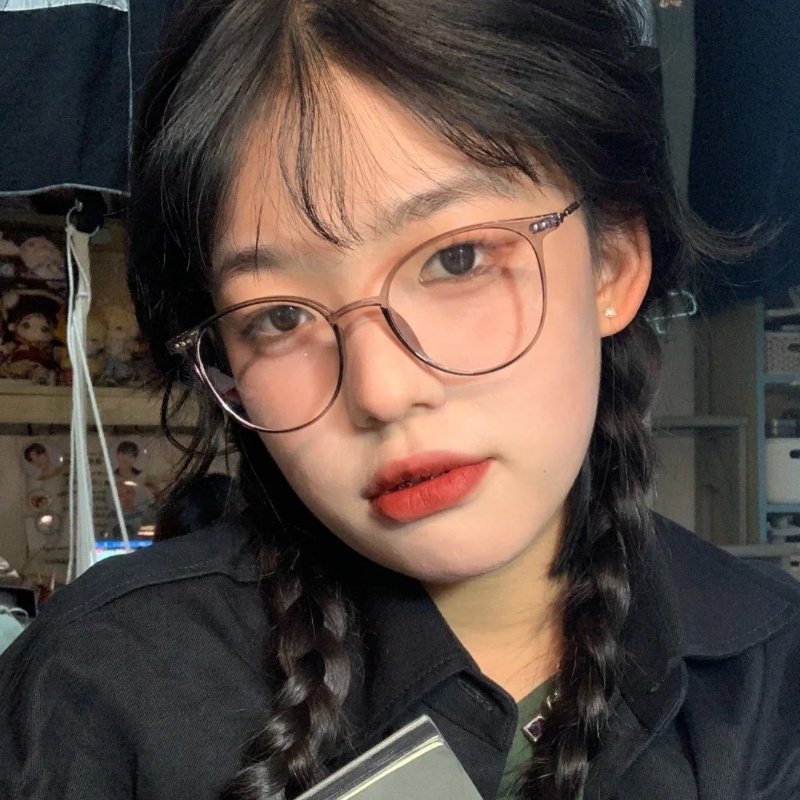 Mắt Kính Gọng Tròn Chống Ánh Sáng Xanh Thời Trang Hàn Quốc Cho Nam Nữ