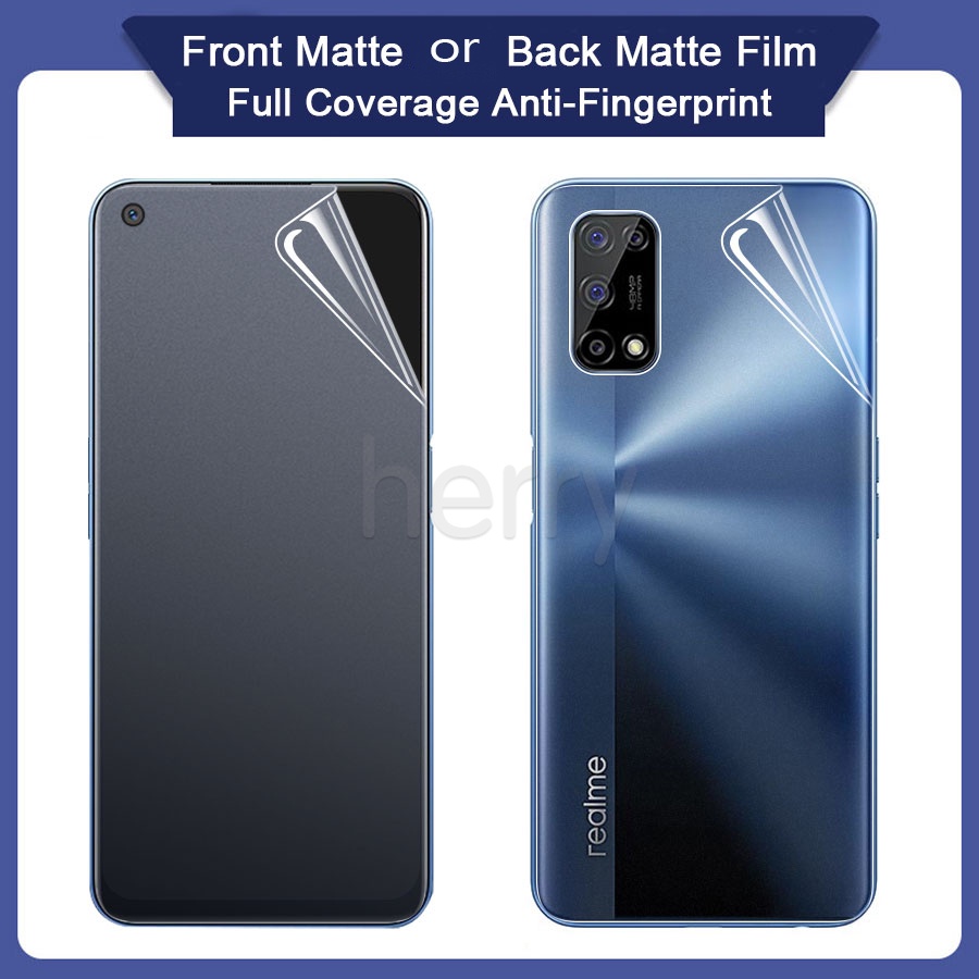 PPF Miếng Dán Hydrogel Mềm Mặt Trước/Sau Cho Realme 10 Pro+ 9i 9 8i 8 7 6 6i 5i 5 3 Pro C20 C25 C25S C3 C11 C12 C21 C15 Lưng