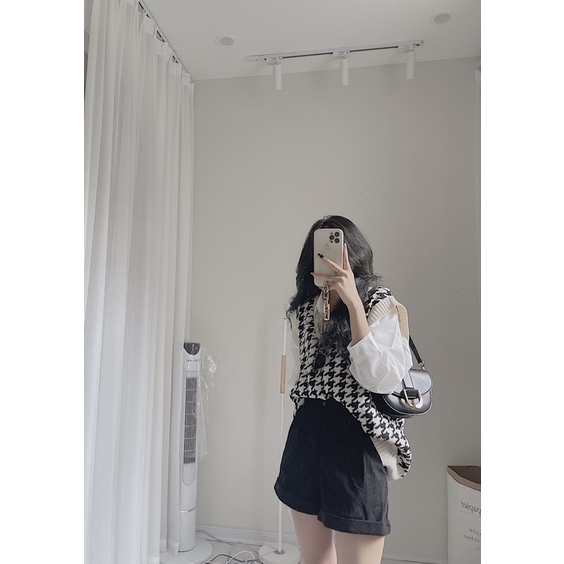 gile kẻ nhỏ len mềm by samhyewear