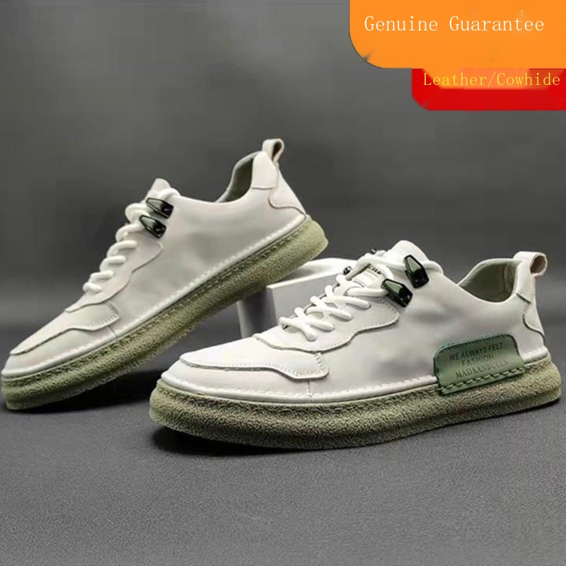 Giày Thể Thao Da Thật Mềm Thoáng Khí Thời Trang Mùa Xuân Năng Động Dành Cho Nam 2022