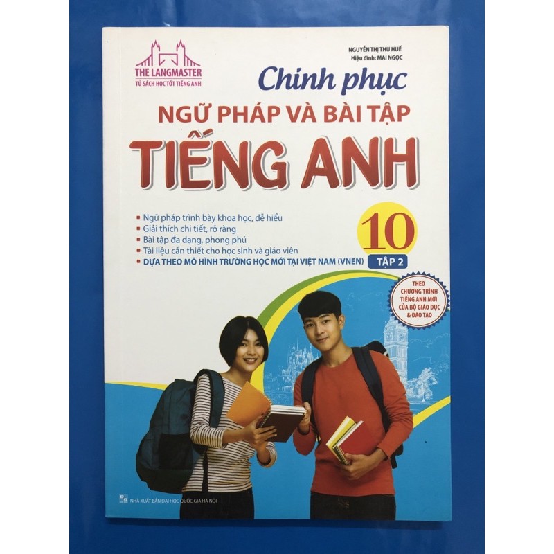 Sách - Chinh phục ngữ pháp và bài tập Tiếng Anh lớp 10 (Combo 2 tập)