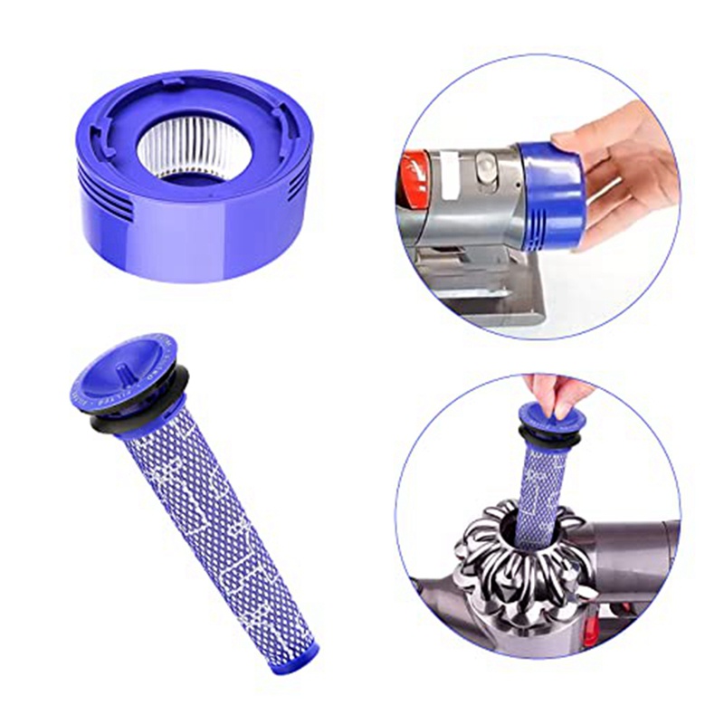 Bộ 4 Miếng Lọc HEPA Thay Thế Cho Máy Hút Bụi Dyson V7, V8 Animal and V8