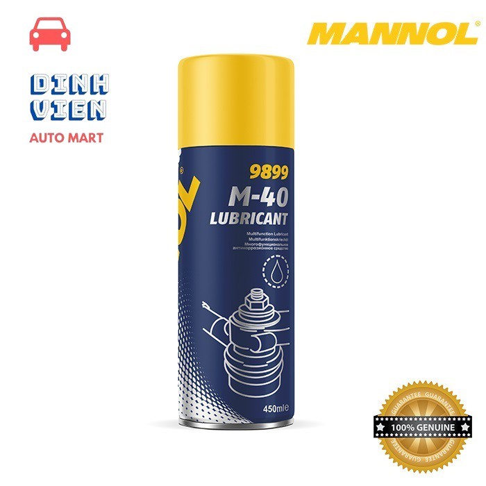 Dầu Bôi Trơn, Chống Gỉ, Bảo Vệ Kim Loại, Đa Năng MANNOL 9899 M-40 Lubricant (smart) 450ML Multifunction Lubricant