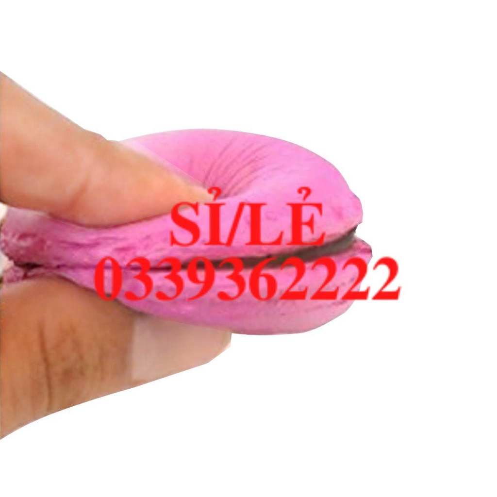 3 Đồ Chơi Bóp Tay Hình Bánh Macaron Dễ Thương Giúp Giảm Căng Thẳng