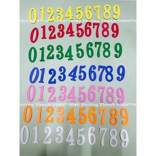 BỘ CHỮ SỐ 0-9, cao 5cm