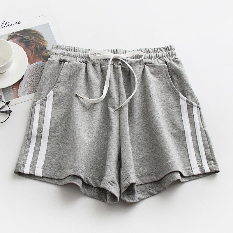 Quần đùi nữ ,Quần short thun cotton 2 sọc ngang mềm mịn, thoáng mát, co giãn tốt SIZE từ 35kg đến 60kg