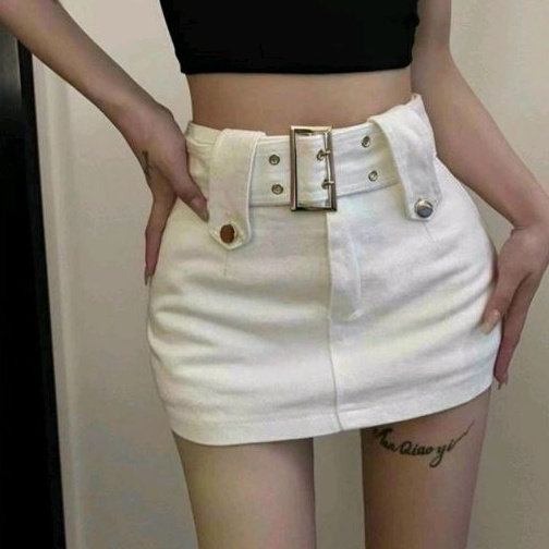 Chân váy kaki chữ A kèm thắt lưng siêu hot