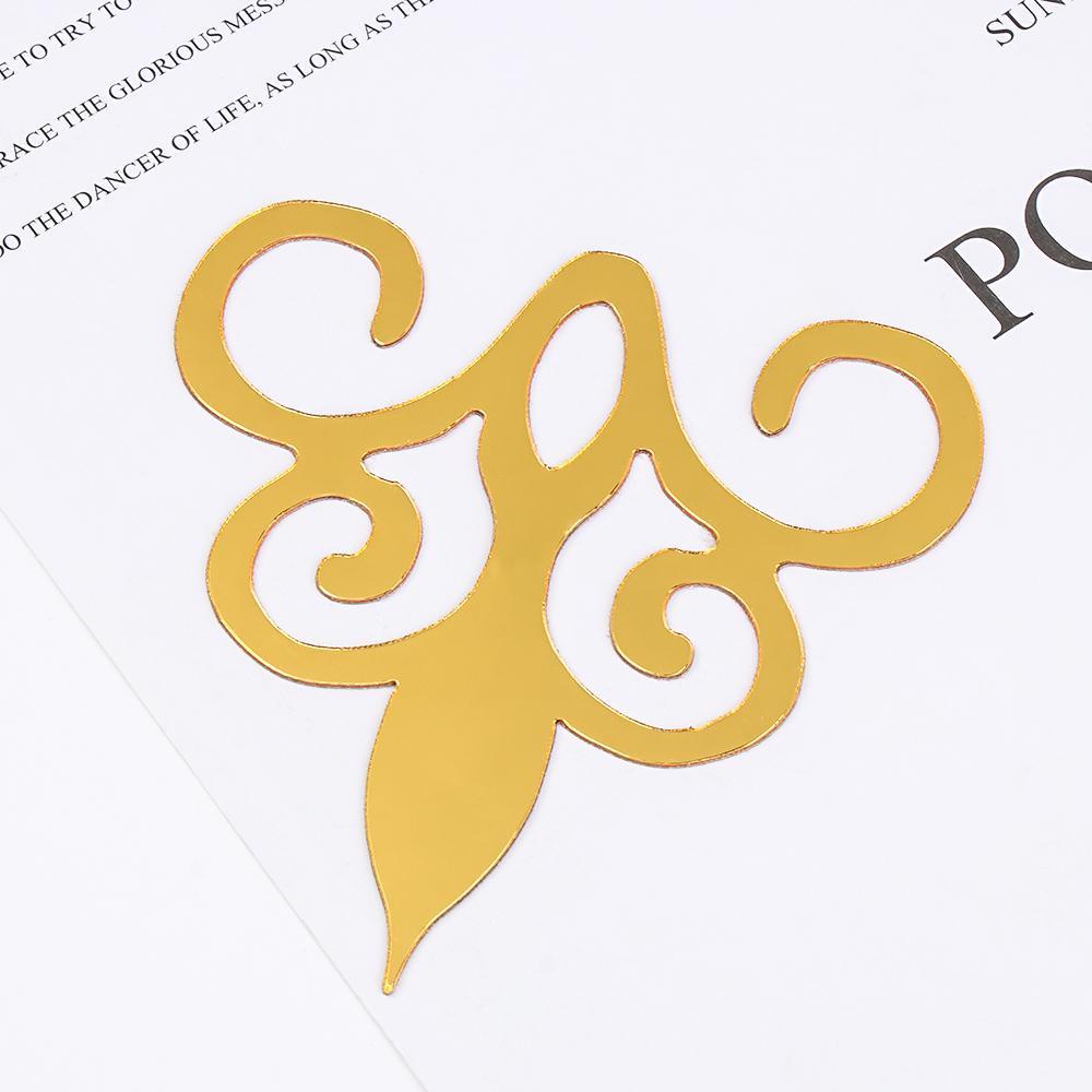 Bộ 10 Sticker Tráng Gương Bằng Acrylic Dùng Trang Trí Nhà Cửa