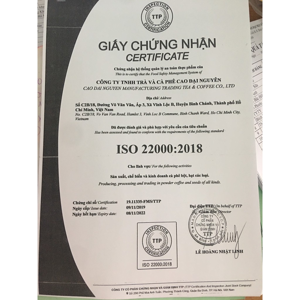 Cà phê pha Phin truyền thống Chồn Buôn Mê Thuộc của công ty Cao Đại Nguyên 500gr.