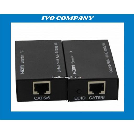 Bộ Kéo Dài Tín Hiệu HDMI 60m Sang Cáp Mạng LAN RJ45
