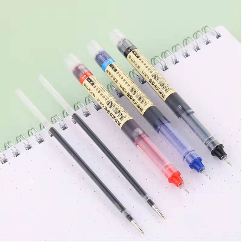 Bút bi nước – ngòi kim – 1 cái – 0.5mm - văn phòng phẩm – bút gel đen / xanh / đỏ – MIYABI STORE