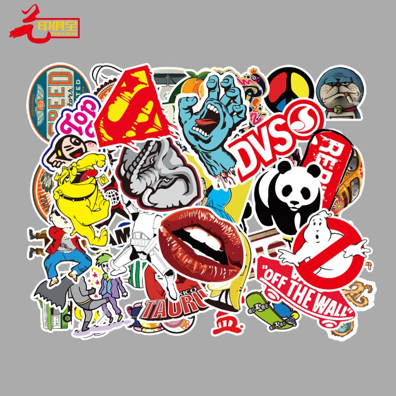 Sticker dán mũ bảo hiểm, laptop, vali chống thấm nước (Ngẫu nhiên không trùng)