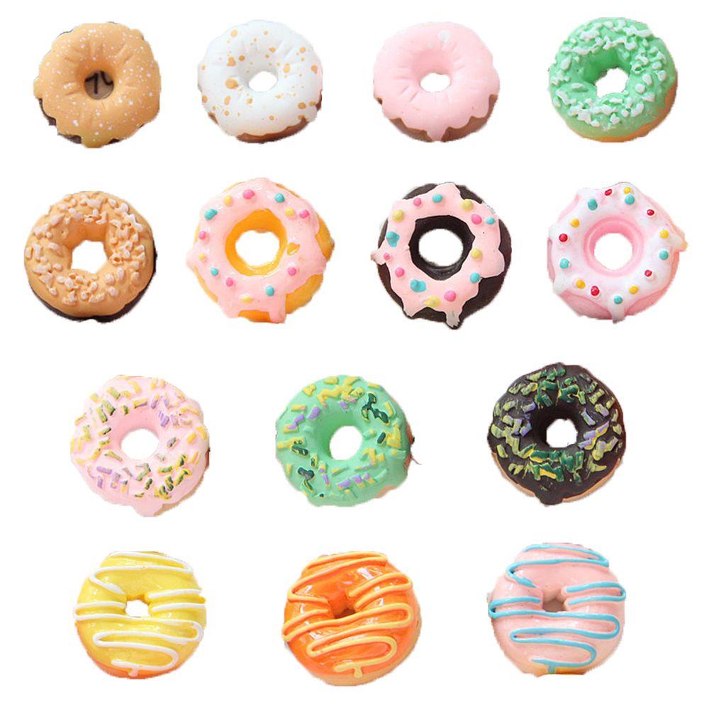 Bánh Donut Đồ Chơi DIY Dễ Thương Dùng Để Trang Trí Nhà Búp Bê