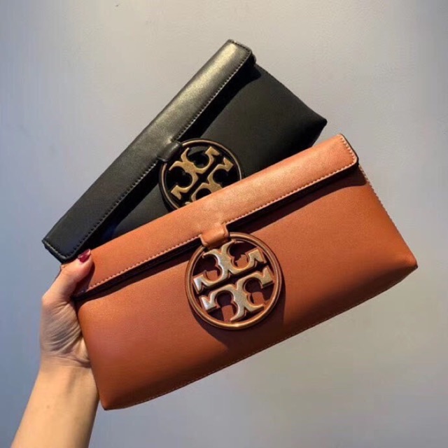 🆘RẺ NHẤT SHOPEE🆘 VÍ CLUTCH TORY BURCH KHOÁ KIM LOẠI