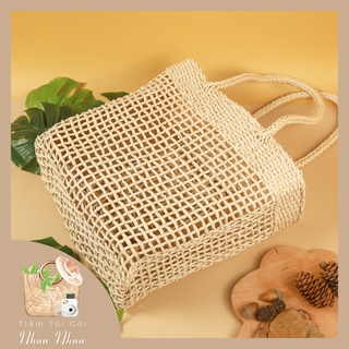 Túi cói đan lưới ( Lớn )